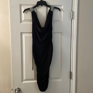 Papaya Black Mini Going Dress